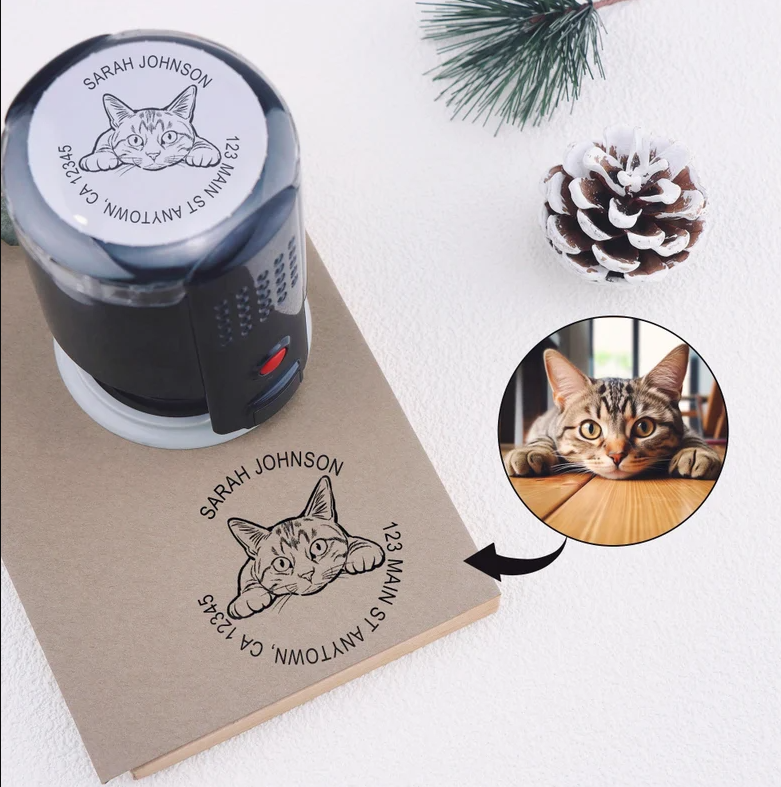 Custom Face Address Stamp From Photo By StampMyMark®