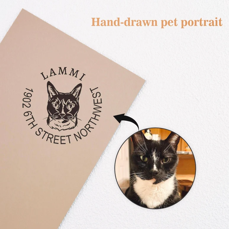 Custom Face Address Stamp From Photo By StampMyMark®