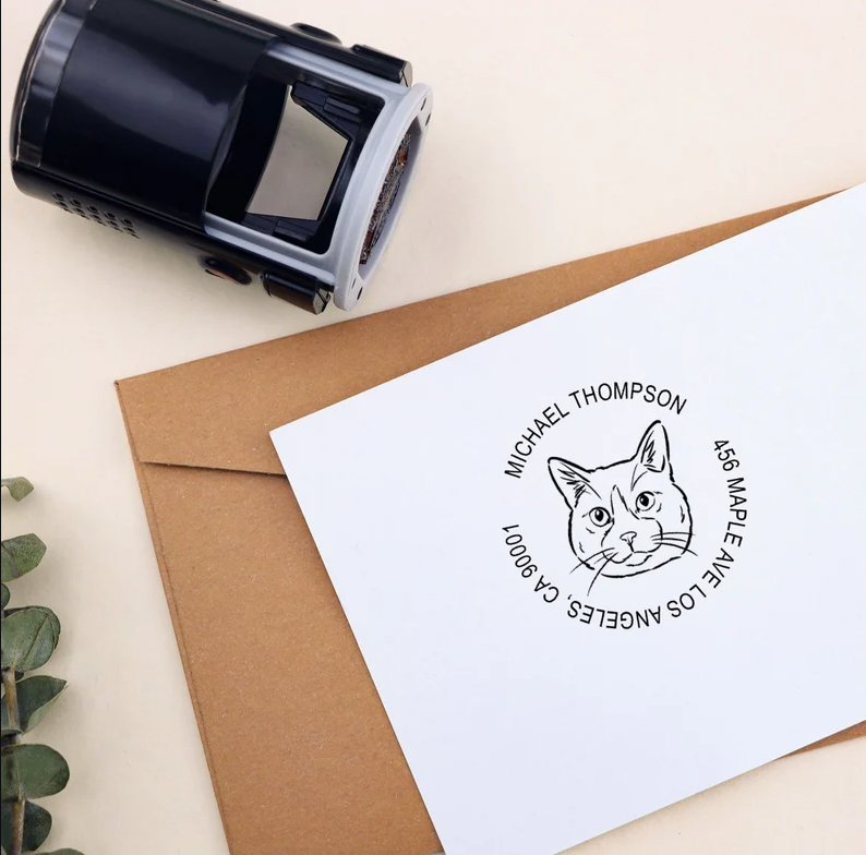 Custom Face Address Stamp From Photo By StampMyMark®