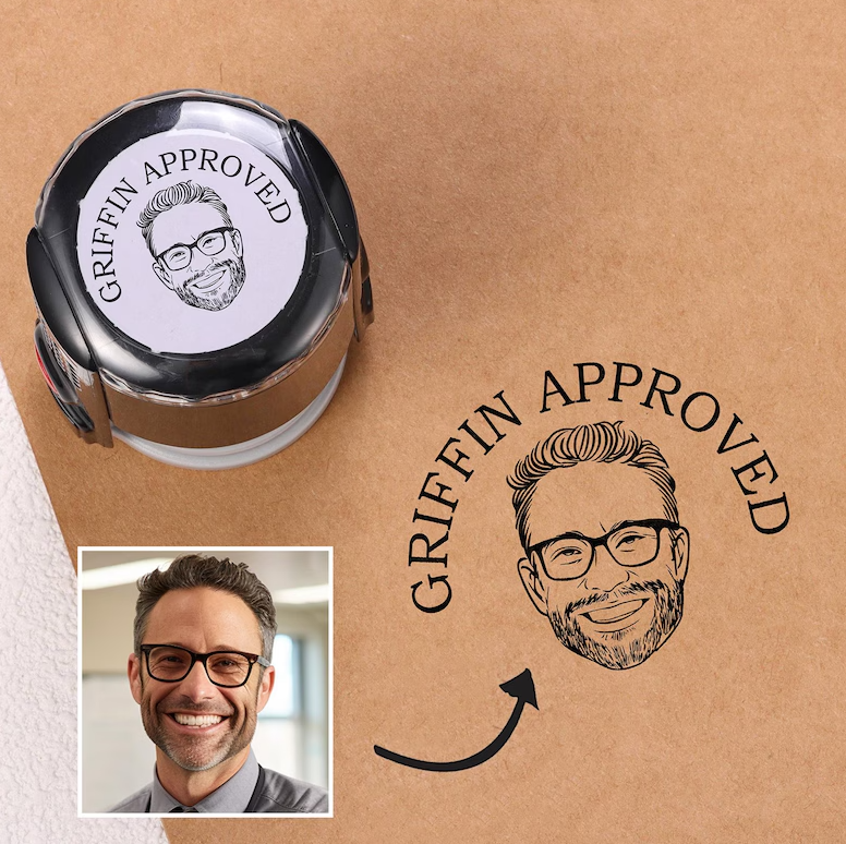 Custom Portrait Stamp From Photo By StampMyMark®