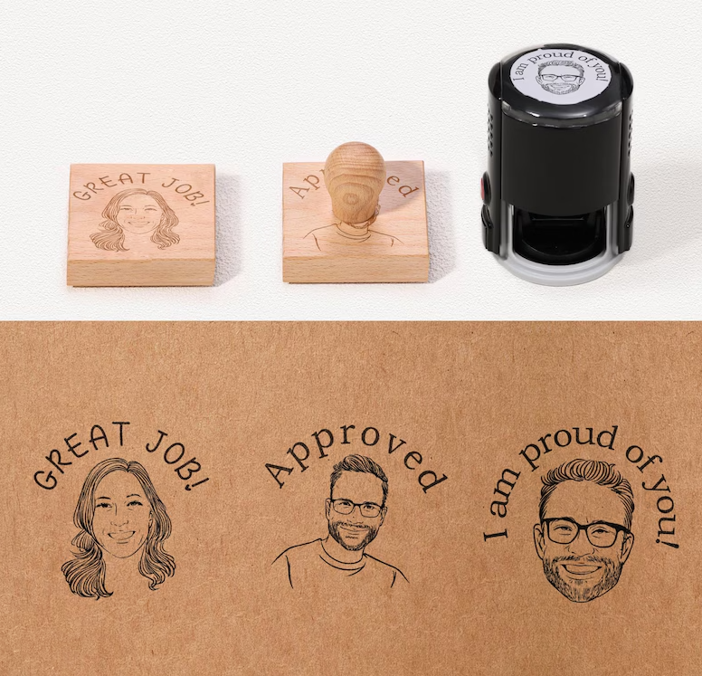 Custom Portrait Stamp From Photo By StampMyMark®